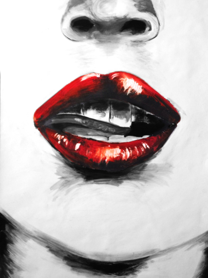 Zuzana Fajkusová - study of lips 1